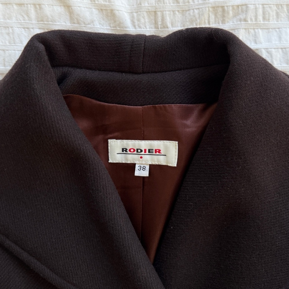 SOLD - RODIER Paris wool peacoat, sz 38